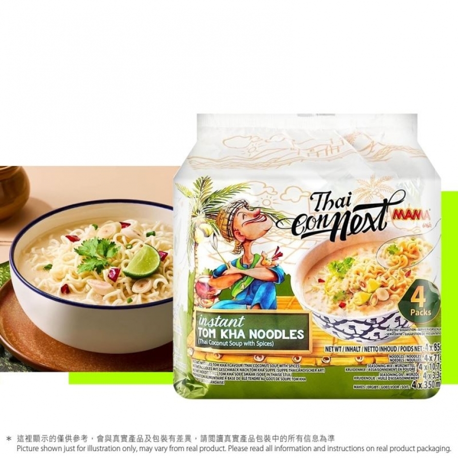 冬蔭椰子味香辣即食麵4包裝
