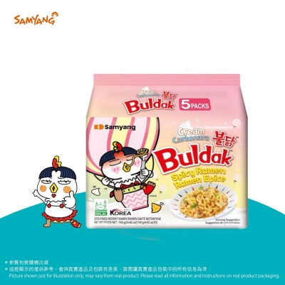 辣雞奶油忌廉卡邦尼味撈麵 (5包裝)